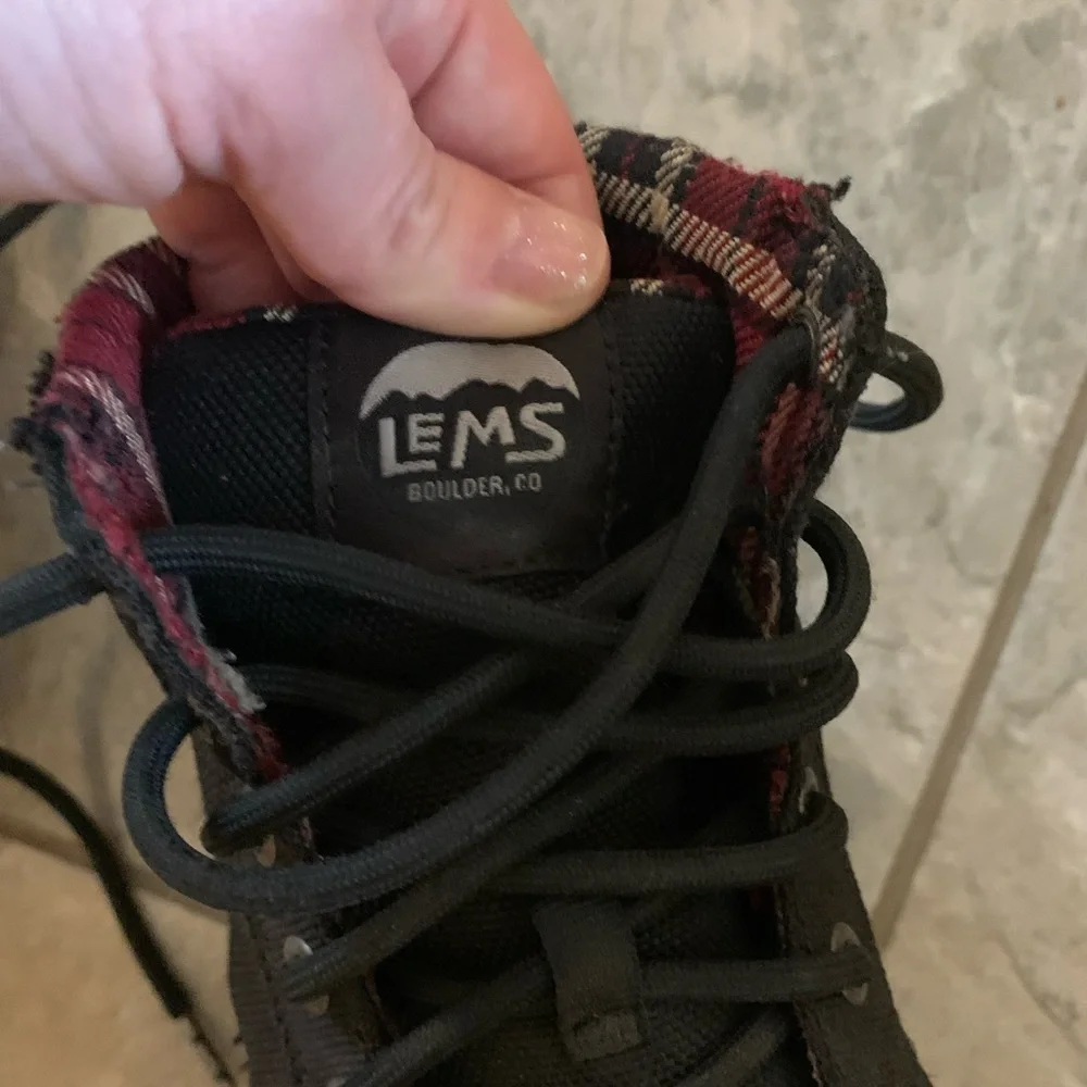 Lems black canvas lace up boulder boots - Picture 3 of 7